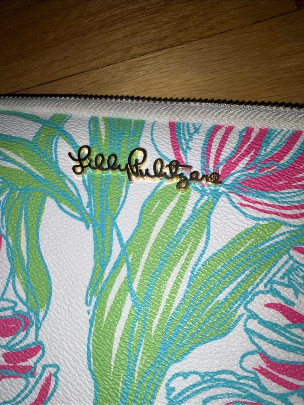 Lilly Pulitzer Pink, Green & White Floral Tech Sleeve
